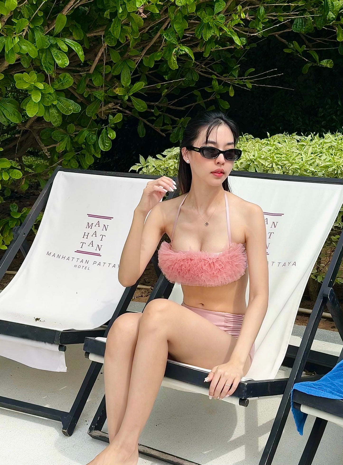 BHUSANAKAN SWIMWEAR บิกินี่รุ่น "Blossom Puff" บิกินี่แต่งระบายฟูฟ่อง กางเกงเอวสูงวินเทจ ละมุน น่ารักเกินต้าน