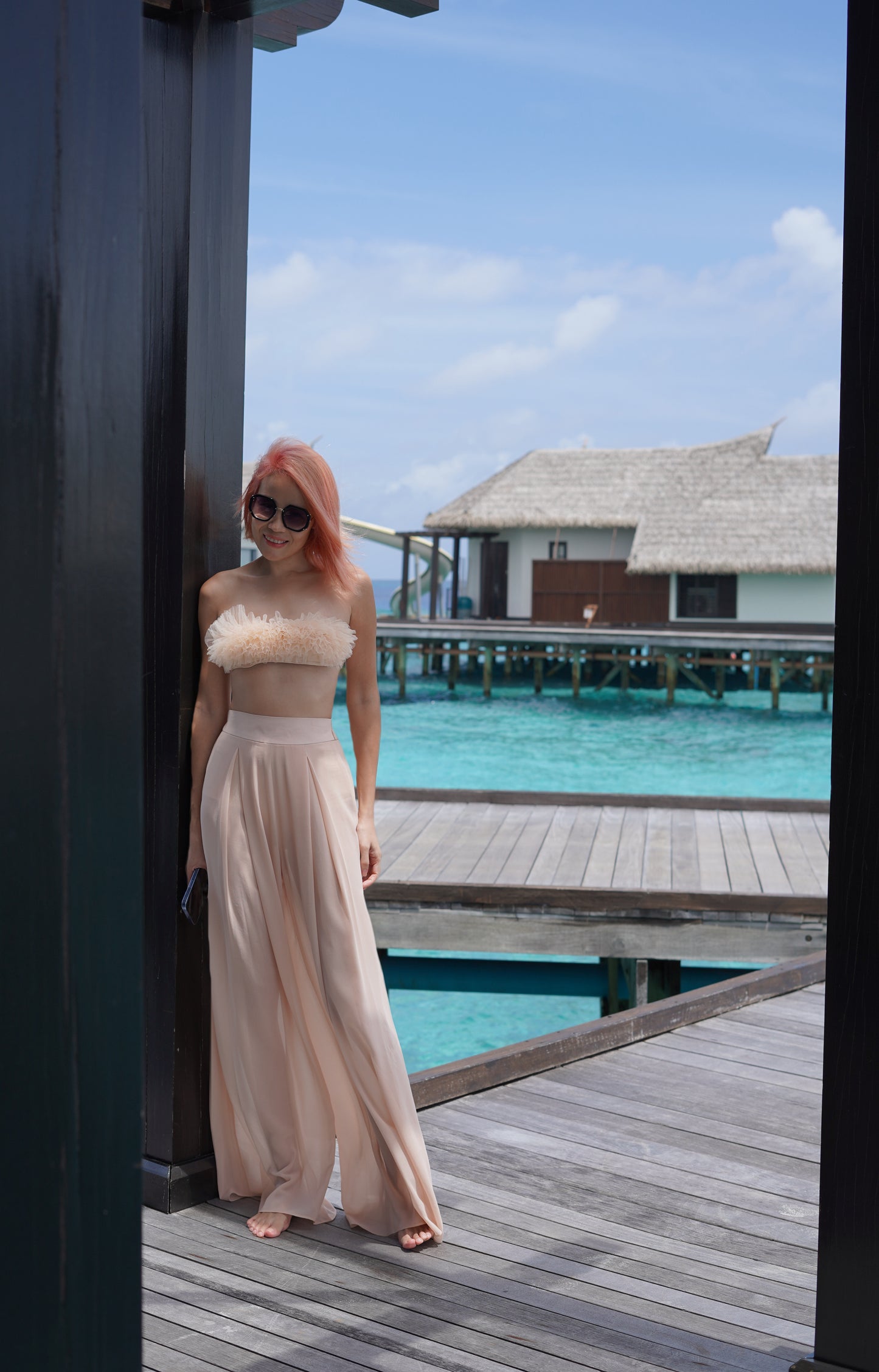 BHUSANAKAN SWIMWEAR กางเกงขายาวผ้าชีฟองสุดพริ้ว สำหรับใส่คลุมชุดว่ายน้ำหรือบิกินี่ Pants Cover Up