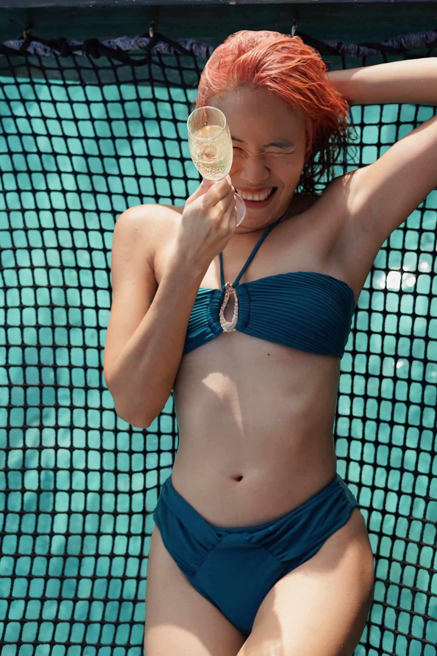 BHUSANAKAN SWIMWEAR บิกินี่รุ่น "Nyx Goddess" บิกินี่จับพลีทช่วงอก แต่งอะไหล่ทอง ไม่ซ้ำใคร