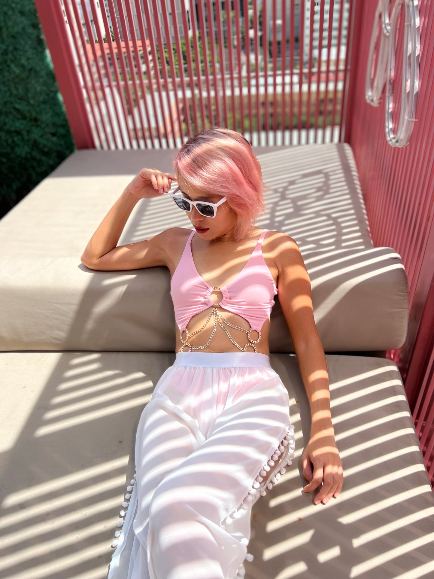 BHUSANAKAN SWIMWEAR กางเกงขายาวผ้าชีฟองสุดพริ้ว สำหรับใส่คลุมชุดว่ายน้ำหรือบิกินี่ Pants Cover Up