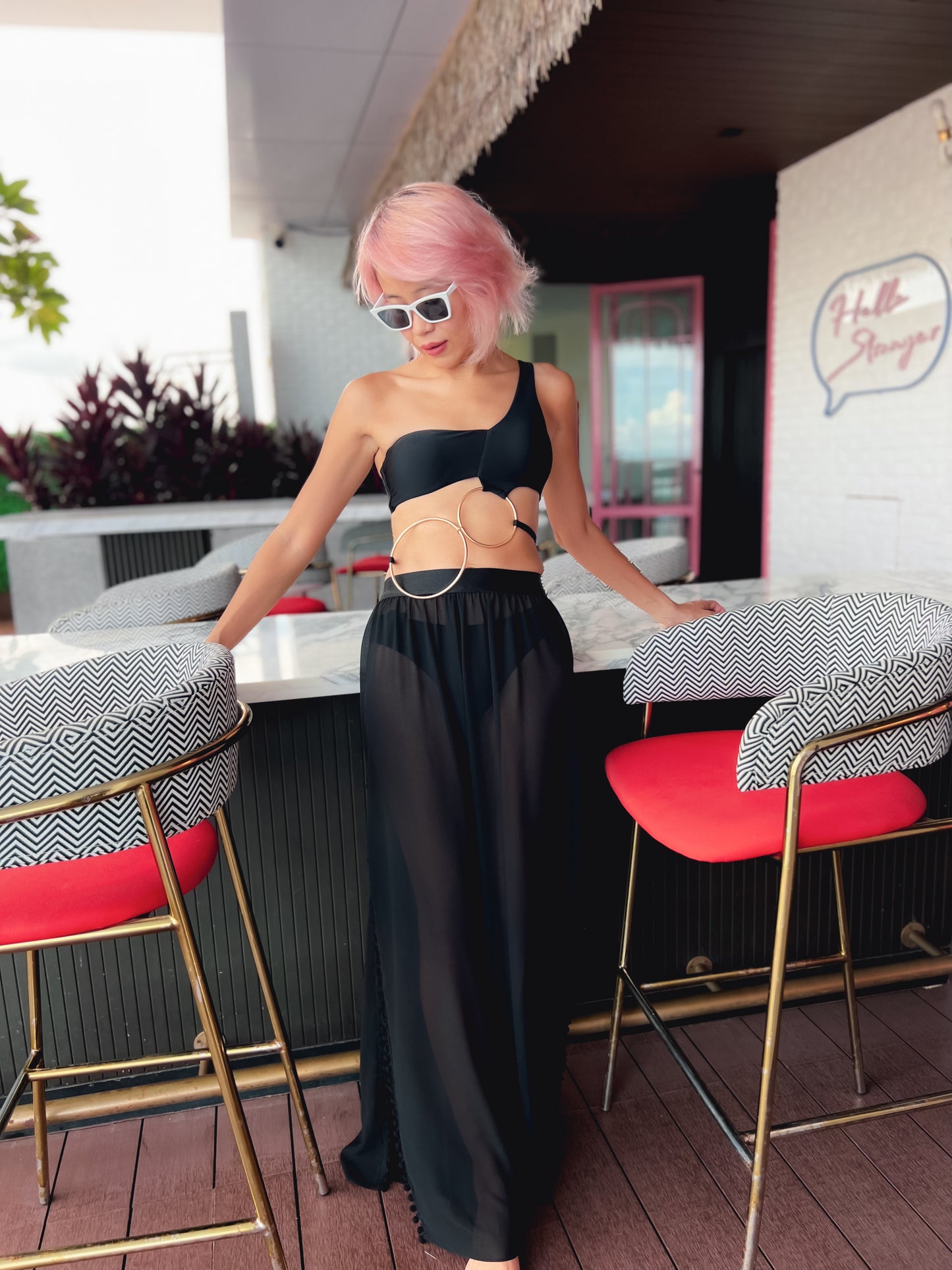 BHUSANAKAN SWIMWEAR กางเกงขายาวผ้าชีฟองสุดพริ้ว สำหรับใส่คลุมชุดว่ายน้ำหรือบิกินี่ Pants Cover Up