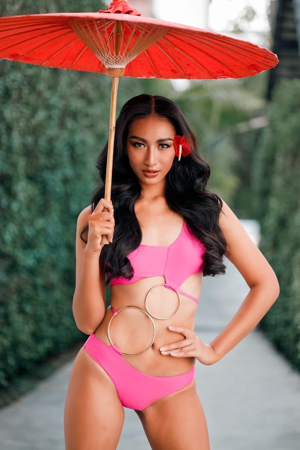 BHUSANAKAN SWIMWEAR ชุดว่ายน้ำ บิกินี่ 2ห่วงทนหายห่วง สีสันจัดจ้านพร้อมเสิร์ฟ Colorful Swan Gold O-ring Bikini