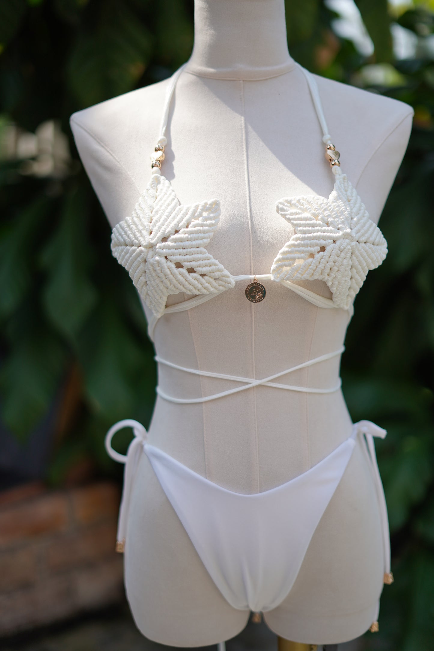 บิกินี่งานแฮนด์เมด BHUSANAKAN SWIMWEAR Macrame Collection รุ่น "Starfish" ถักด้วยเชือก shimmer เลือกสีเชือกได้ค่ะ