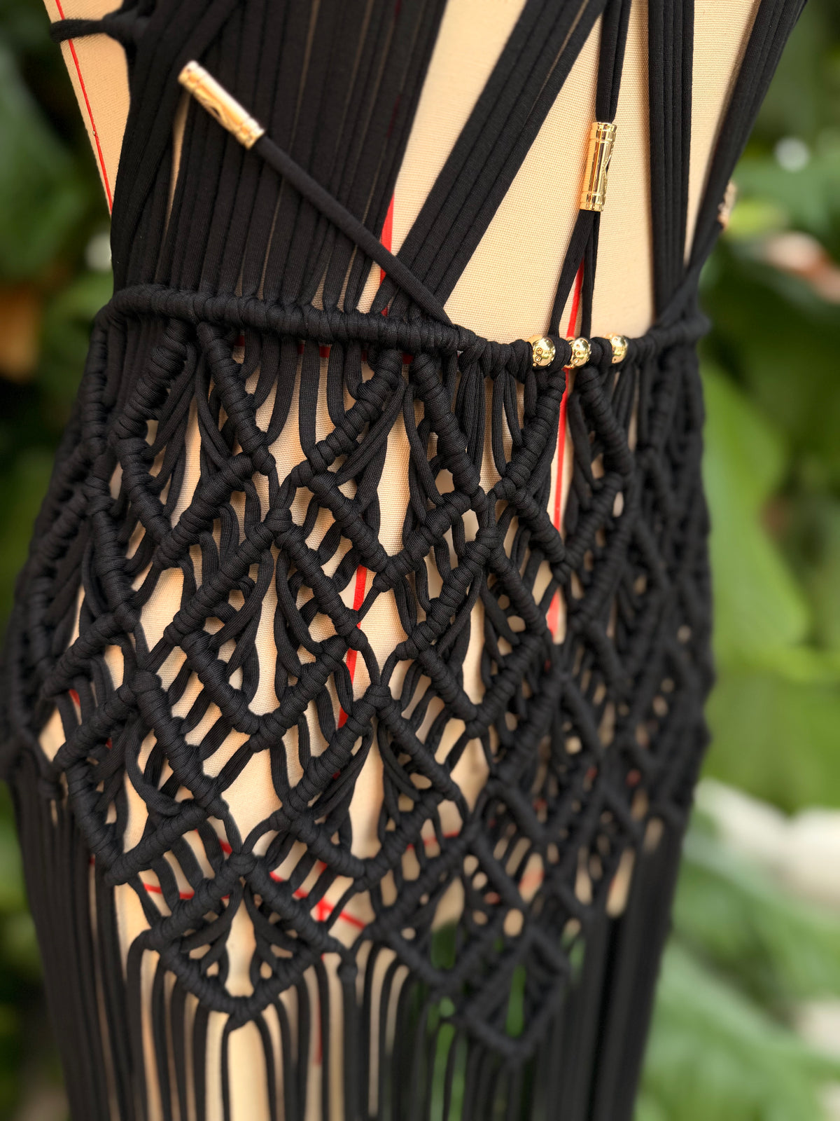 BHUSANAKAN SWIMWEAR Macrame Collection T-Shirt Yarn Macrame Dress ชุดเดรสถักพรีเมียมสั่งทำตามไซซ์ สัมผัสนุ่มทิ้งตัวสวย สไตล์ Boho-Luxury