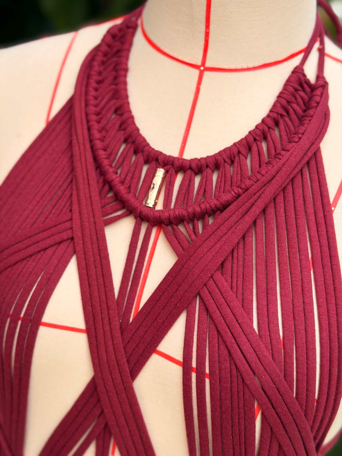 BHUSANAKAN SWIMWEAR Macrame Collection T-Shirt Yarn Macrame Dress ชุดเดรสถักพรีเมียมสั่งทำตามไซซ์ สัมผัสนุ่มทิ้งตัวสวย สไตล์ Boho-Luxury