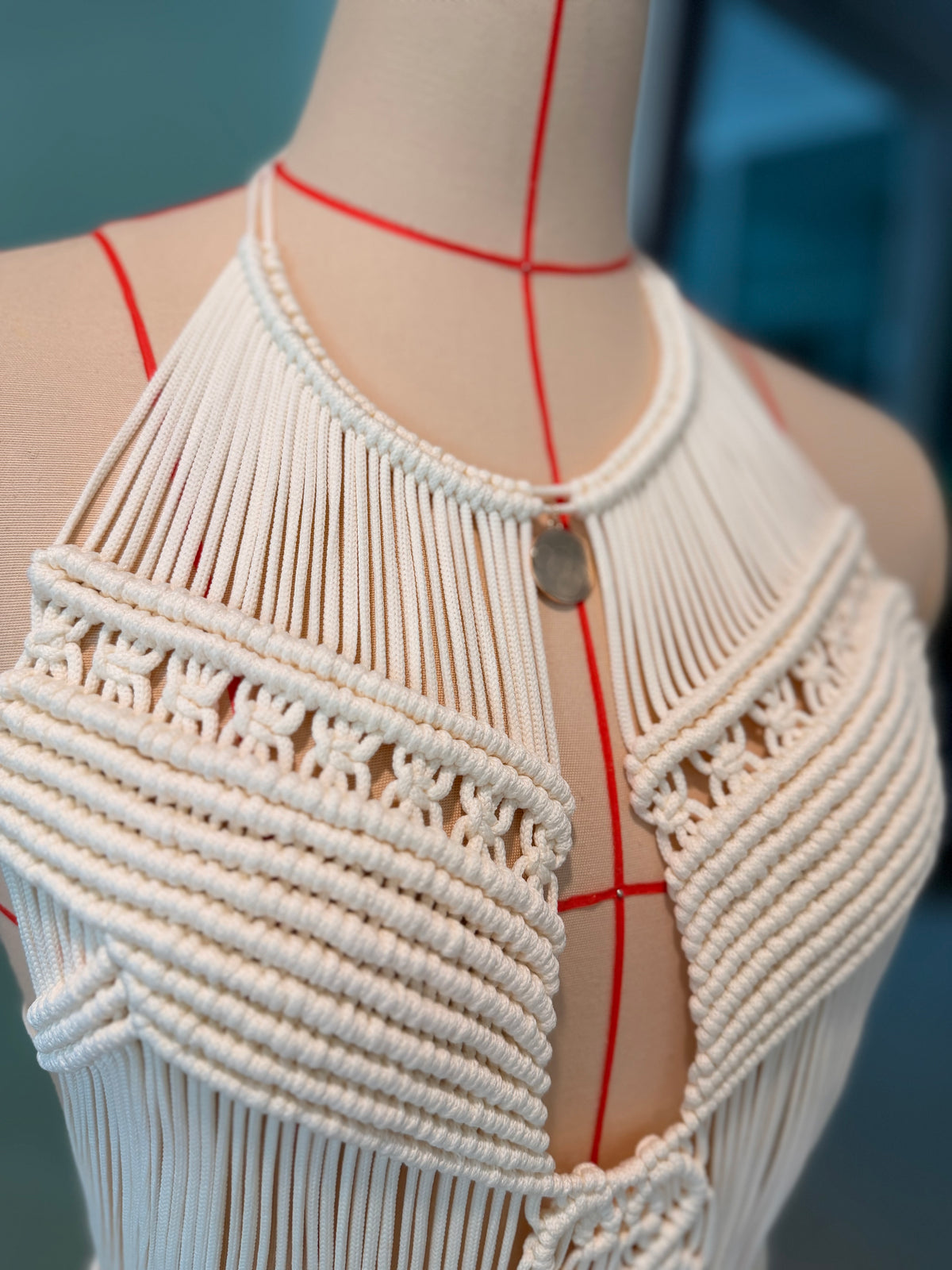 BHUSANAKAN SWIMWEAR Macrame Collection T-Shirt Yarn Macrame Dress ชุดเดรสถักพรีเมียมสั่งทำตามไซซ์ สัมผัสนุ่มทิ้งตัวสวย สไตล์ Boho-Luxury