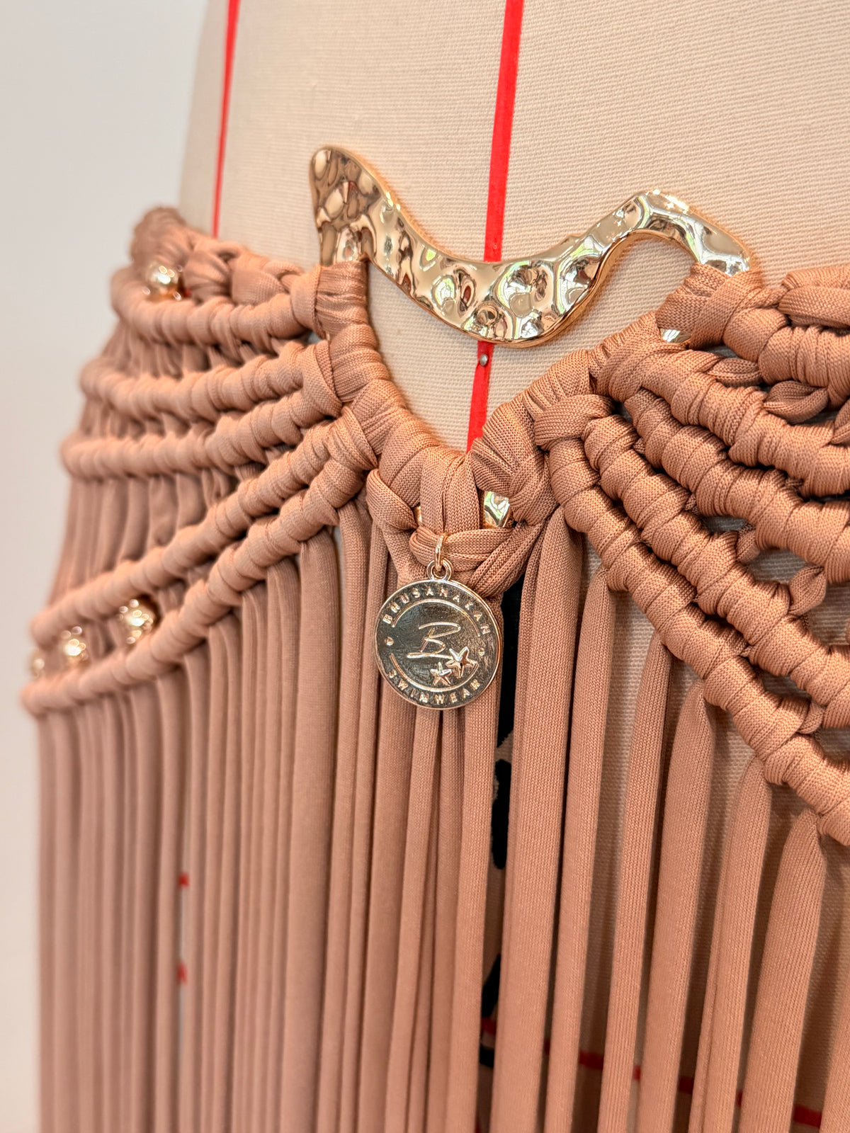 BHUSANAKAN SWIMWEAR Macrame Collection T-Shirt Yarn Macrame Skirt กระโปรงถักพรีเมียมสั่งทำตามไซซ์ สัมผัสนุ่มทิ้งตัวสวย สไตล์ Boho-Luxury
