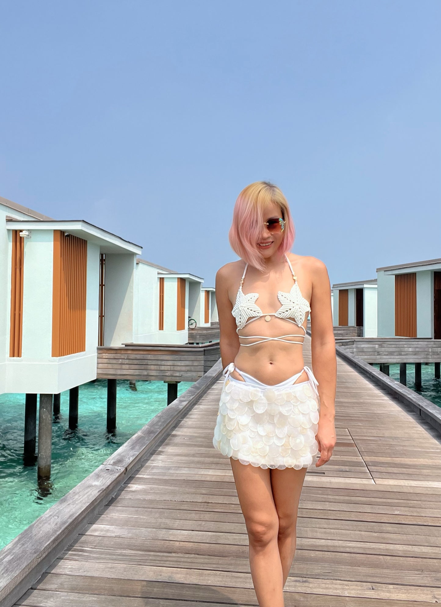 บิกินี่งานแฮนด์เมด BHUSANAKAN SWIMWEAR Macrame Collection รุ่น "Starfish" ถักด้วยเชือก shimmer เลือกสีเชือกได้ค่ะ