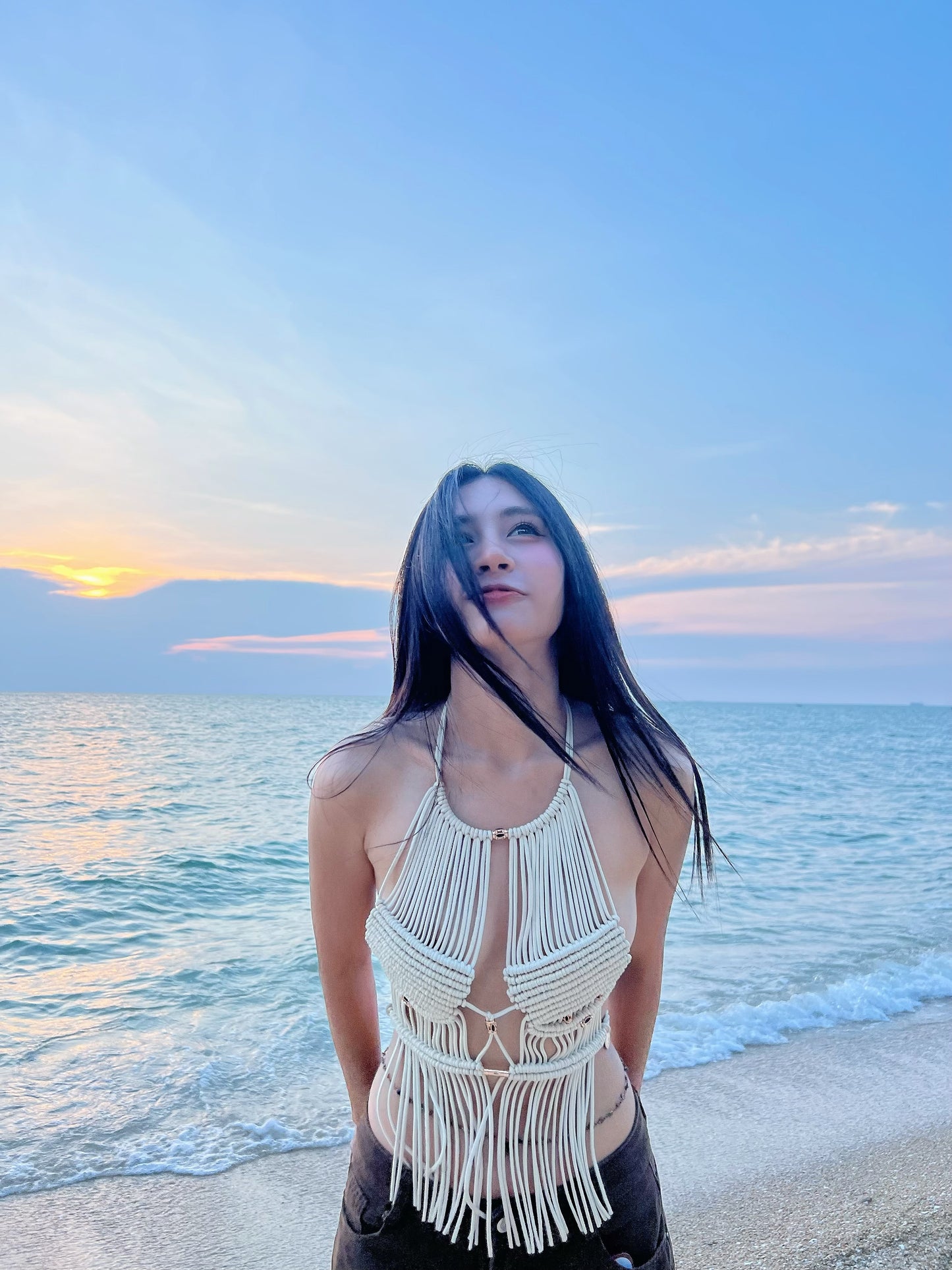 บิกินี่งานแฮนด์เมด BHUSANAKAN SWIMWEAR Macrame Collection รุ่น "Worrior" ถักด้วยเชือกโพลีเอสเตอร์ เลือกสีเชือกได้ค่ะ