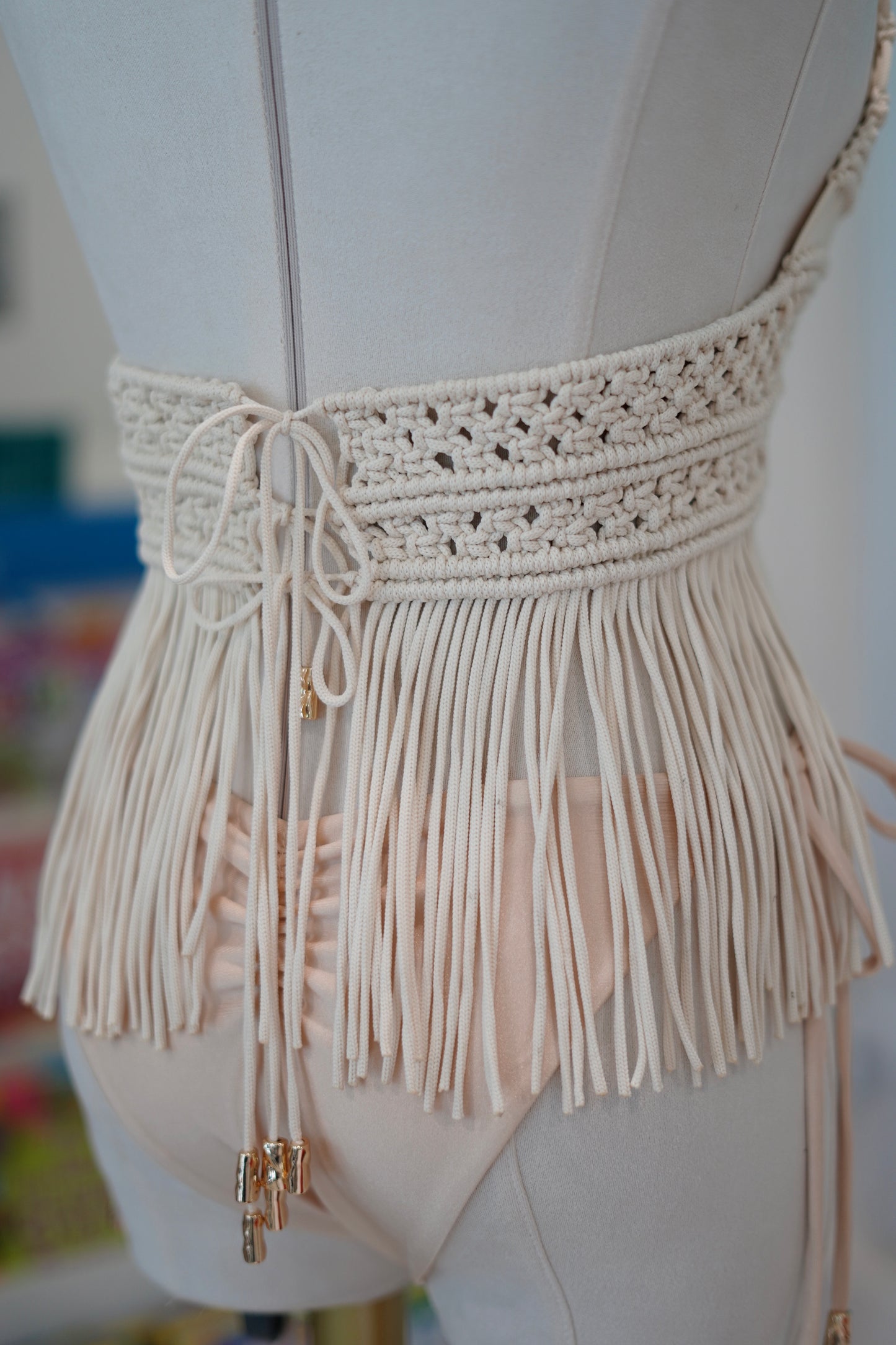 บิกินี่งานแฮนด์เมด BHUSANAKAN SWIMWEAR Macrame Collection รุ่น "Vela" ถักด้วยเชือกโพลีเอสเตอร์ 3mm เลือกสีเชือกได้ค่ะ