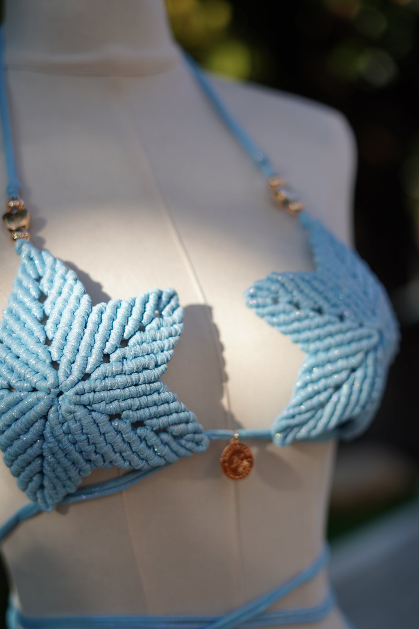 บิกินี่งานแฮนด์เมด BHUSANAKAN SWIMWEAR Macrame Collection รุ่น "Starfish" ถักด้วยเชือก shimmer เลือกสีเชือกได้ค่ะ